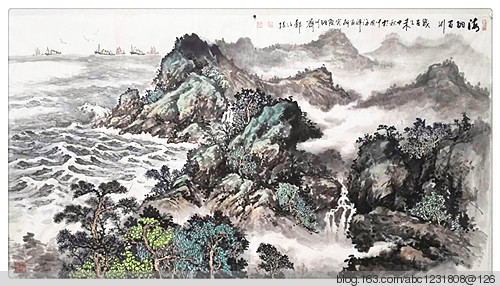 郑孙堤:把对海洋的情思融入画卷 - 西去云云 - 西去云云(蜗牛的博客)