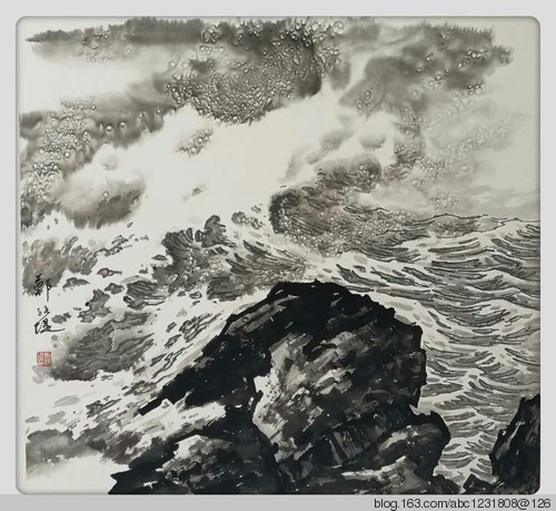 郑孙堤:把对海洋的情思融入画卷 - 西去云云 - 西去云云(蜗牛的博客)